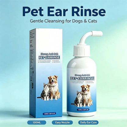 Gentle Pet Ear Wash | Odor-Free Cleaning for Dogs & Cats🌿