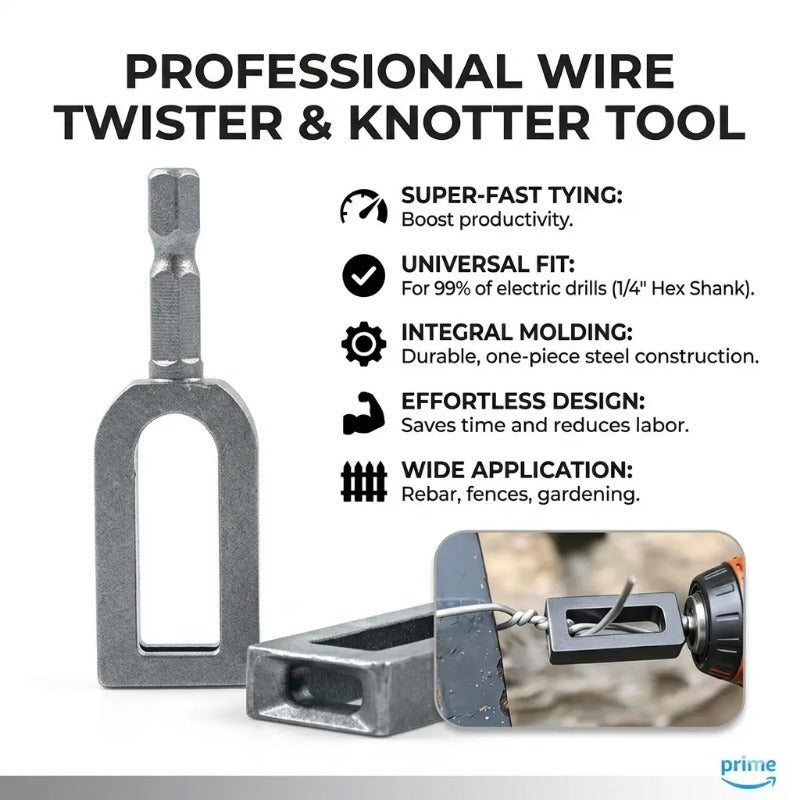 Skglm™ — Turn Your Drill Into a Powerhouse for Rock-Solid, Effortless Wire Ties