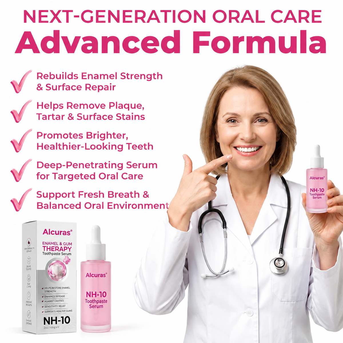 Alcuras® Thismile NH-10 Enamel & Gum Advanced Therapy Toothpaste Serum