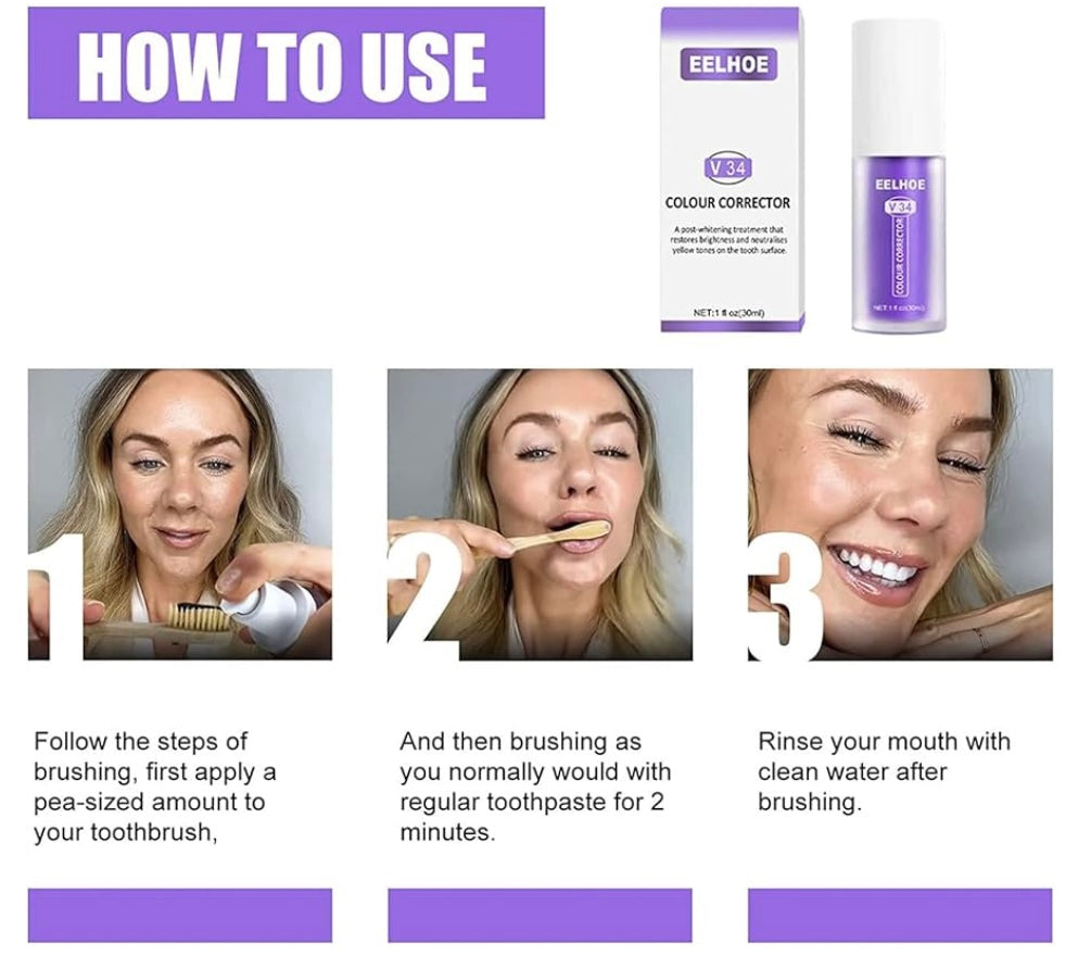 1+1 FREE I V34 Colour Corrector | Feel more confident with a fresh, radiant smile that lasts